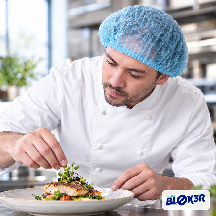 TOTAL BLOK3R bouffant cap - chef